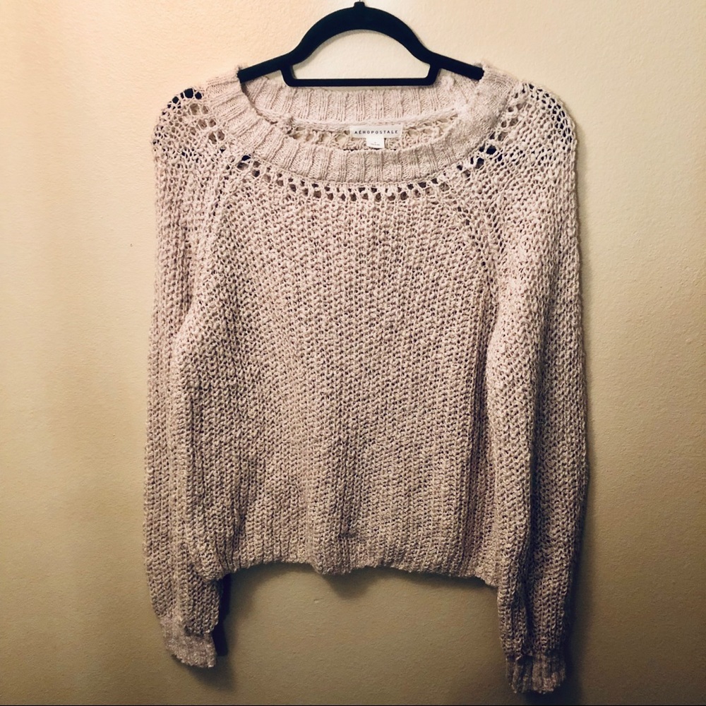 Aeropostale tan sweater
